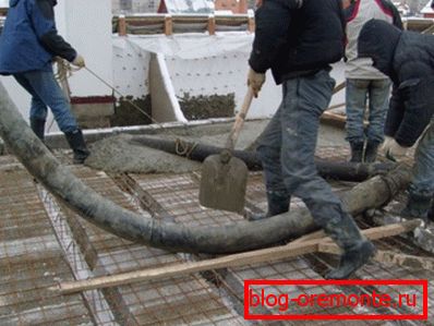 Concrete pouring in cold Concrete pouring in cold