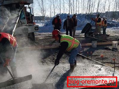 Fill with hot concrete. Fill with hot concrete.
