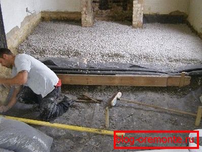 Fillings with expanded clay concrete are warm and reliable. Fillings with expanded clay concrete are warm and reliable.