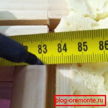 Measuring the cross bar