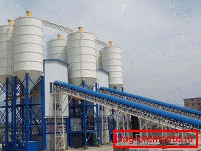 Concrete plant. Concrete plant.
